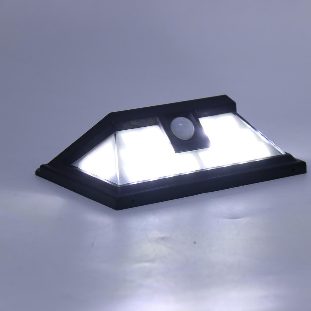 Modern Motion Sensor PIR 8-10m Range IP54 Waterproof Solar LED Outdoor Wall Lamp with 3 Lighting Modes 6000K Daylight