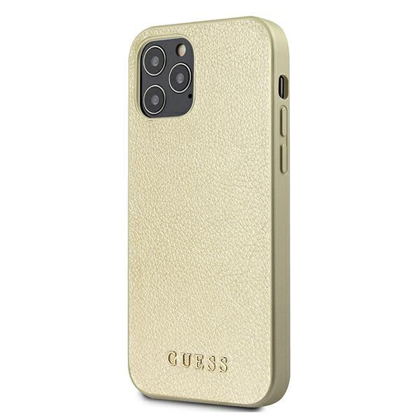 Guess Guhcp12Liglgo Iphone 12 Pro Max 6,7 Złoty/Gold Hardcase Iridescent