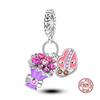 Charm Copper Fit 3Mm Original Bracelet Necklace Womens Bouquet & Butterfly Charm Bead Diy Fine Jewelry Gift New