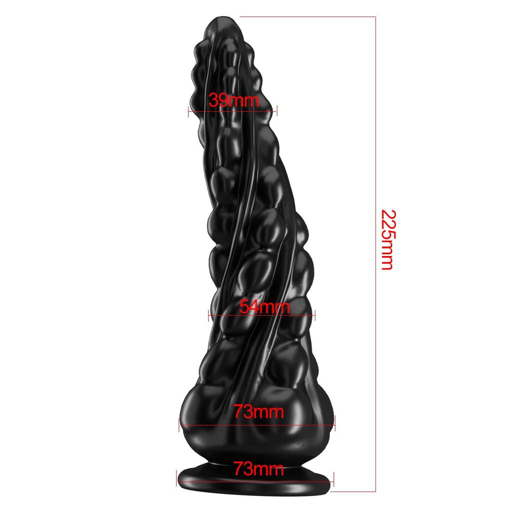 Twisted Beads Anal Plug, Smooth, Soft for Anal/Vaginal Play, Easy - Clean Design with Two Sizes for Beginners & Pros
