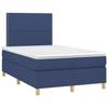 VidaXL Slatted Bed Base with Mattress and LED, Upholstered Bed, Double Bed, Adult Bed for Interior Bedroom, 3135347