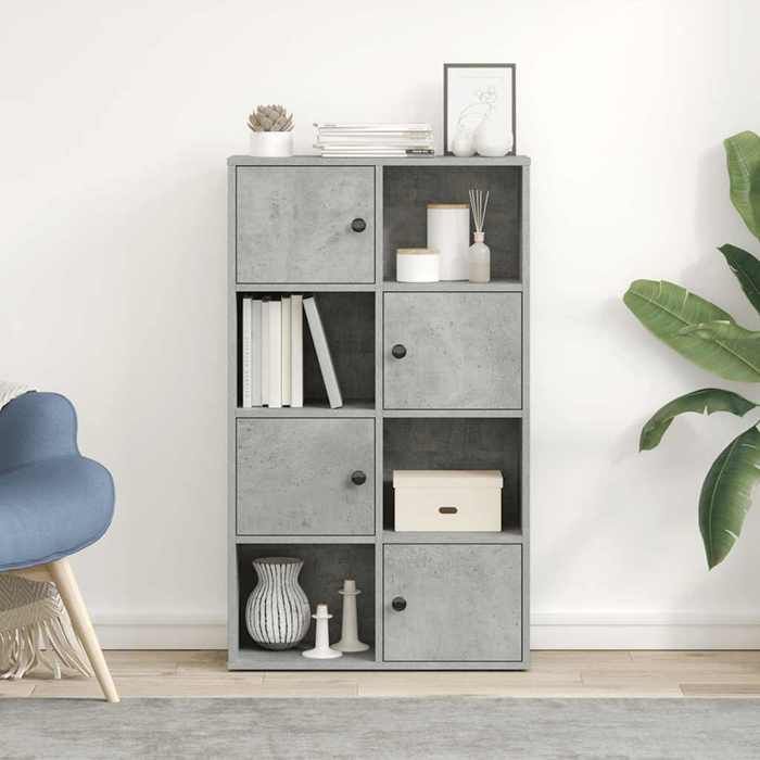 VidaXL Bibliothèque gris béton 60x24x101,5 cm bois d'ingénierie, étagère à livres, support de rangement, support à livres, 860394