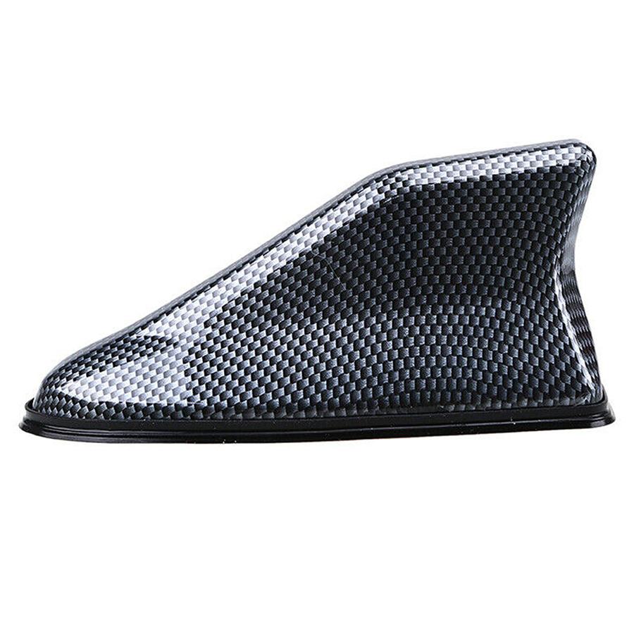 1x Universal Carbon Fiber Look Shark Fin Roof Antenna Radio AM/FM Signal Aerial