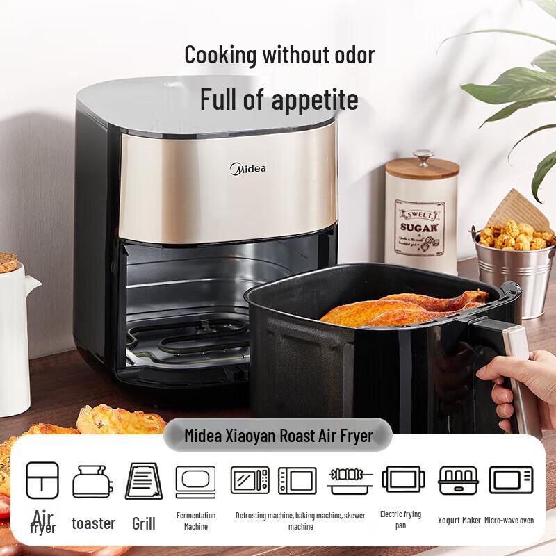 Midea 6L Visual Air Fryer Oven CN Plug (adapter Included)