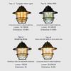 LED Camping Lantern Vintage Tent Lamp 4 Light Modes Hanging Tent Light Multifunction IPX4 Waterproof for Outdoor BBQ Traveling