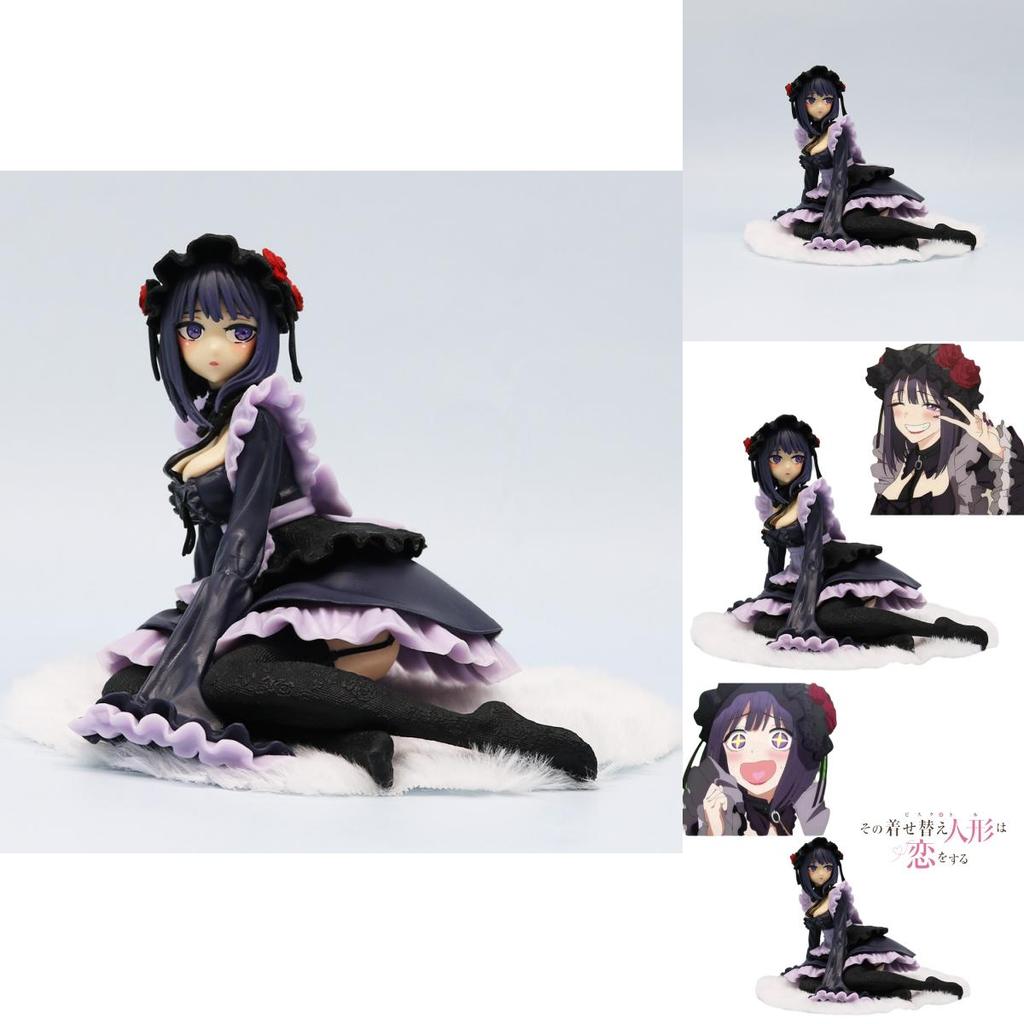 Collectible Anime Figure Handicraft Model Statue Pvc Material Black River Droplet
