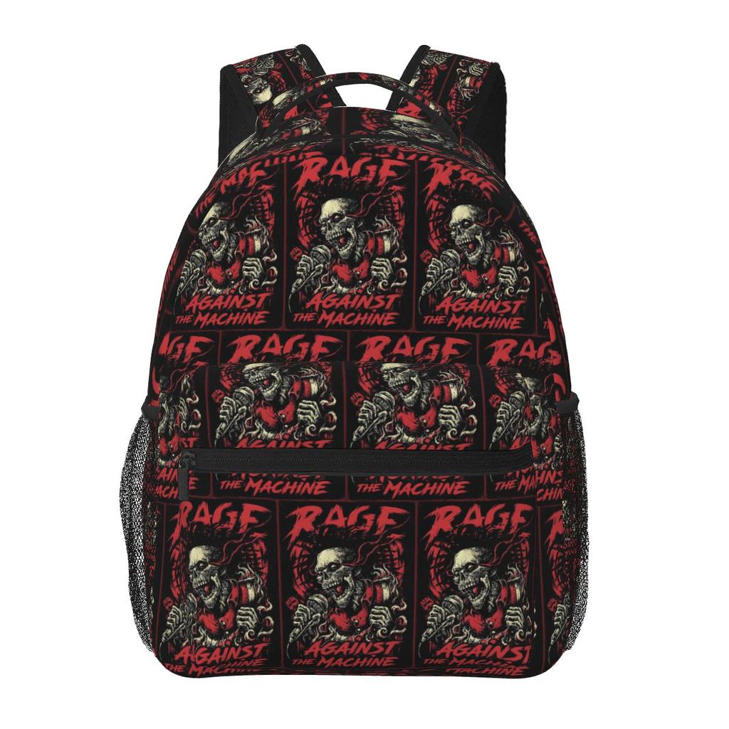 Band Rage Against The Machine Bulls On Parade Mic Backpack Student Boys Girls BookBag School Bag Shoulder Bags for Men Women