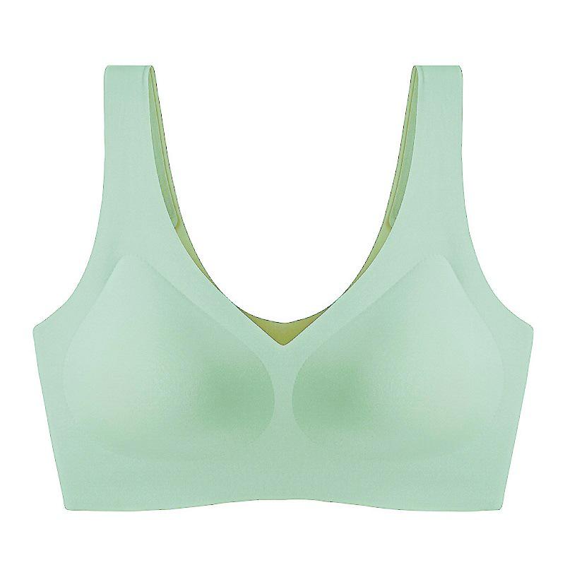 "Seamless V-Neck Vest for Women with Large Busts and Comfortable U-Back Bras"