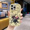 Phone case: 2D flat design suitable for iPhone 18 17 16 15 14 13 Pro protective case, couple style, silver long hair, Christmas and Halloween gift
