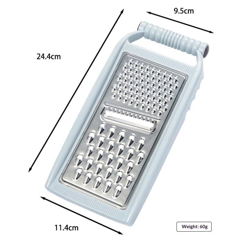 Food Grade Stainless Steel Grater Sharp Blades Non Slip Handle Shredder for Cheese Vegetables Kitchen Use