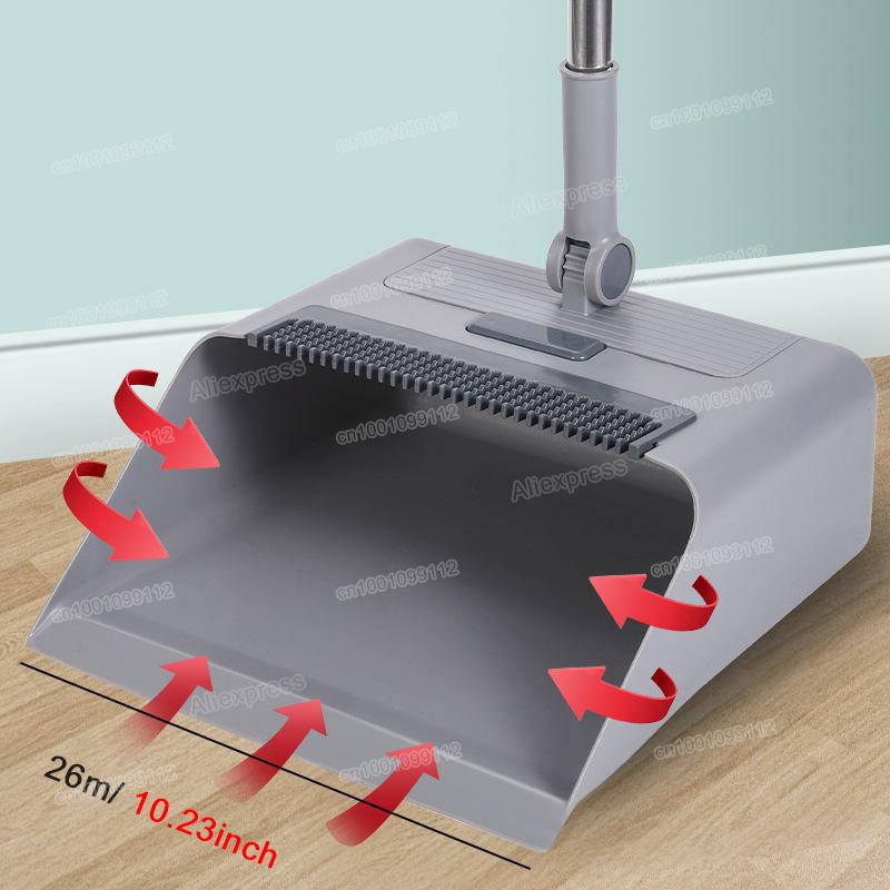 Multifunction Broom Dustpan Floor Brush Set 3 In 1 Clean Broom Stand Up Dustpan Home Cleaning Tools