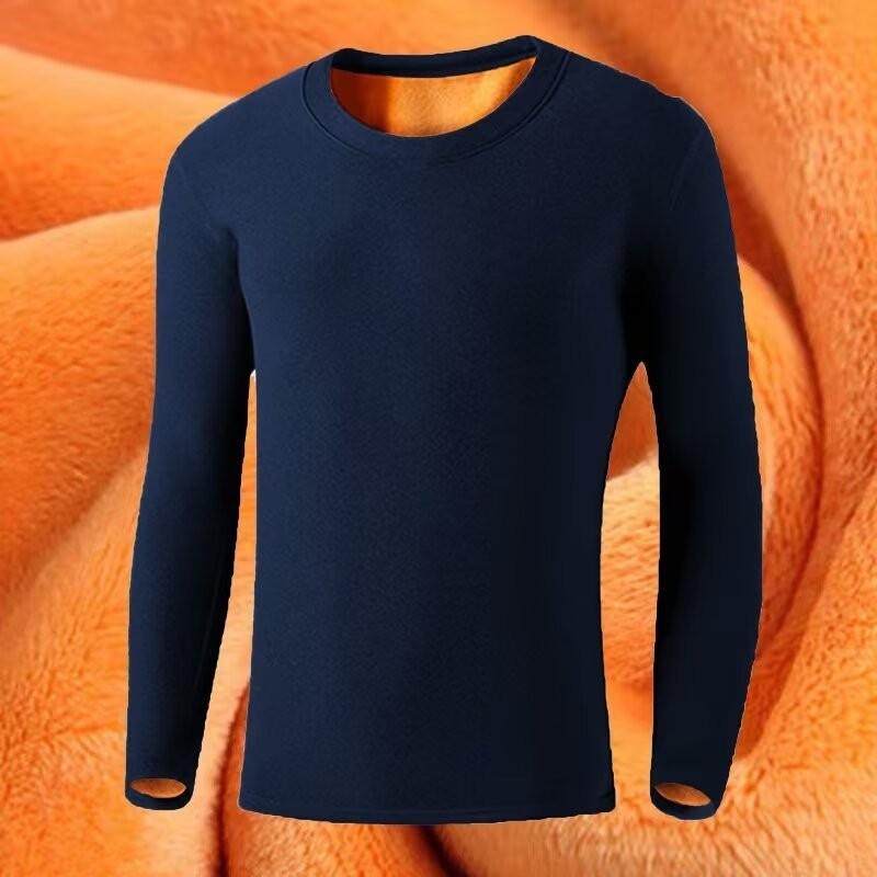 Men's Lined Sweatshirts Premium Heavy-weight Fleece Pullover Thick Thermal Sweatshirts