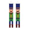 Christmas Nutcracker Couplets Door Curtain Flags | Festive Porch Decor