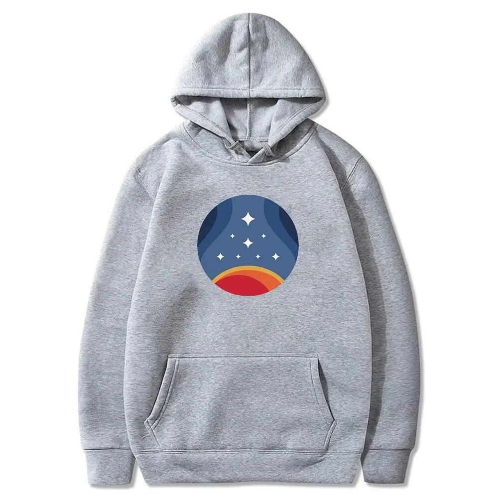2023 Starfield Retro Constellation Hoodie New Game Merch Long Sleeve Sweatshirts Harajuku Streetwear Women Unisex Fashion Clothes