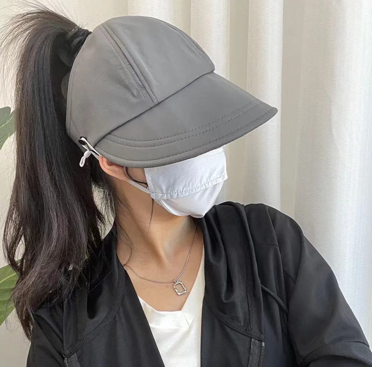 

Sun hat children s summer thin anti-ultraviolet face cover women s bucket hat breathable sun hat