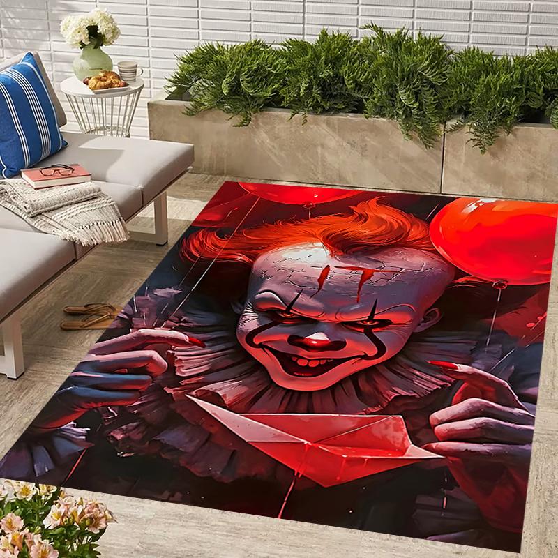 1pc Pennywise3 Design Area Rug - Non-Slip, Soft & Cozy Floor Mat for Living Room, Bedroom, Office - Indoor/Outdoor Decorative Carpet