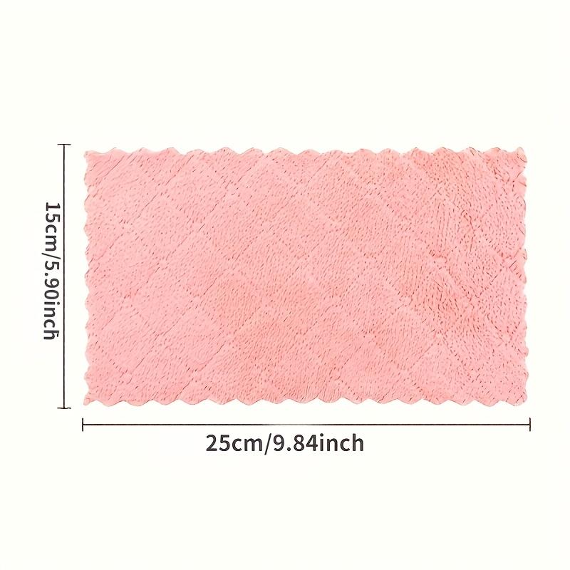 20pcs/10pcs Microfiber Dish Cloths Double Sided Cleaning Towels Dishes Surfaces Essential Clean Kitchen Towels Cleaning Products