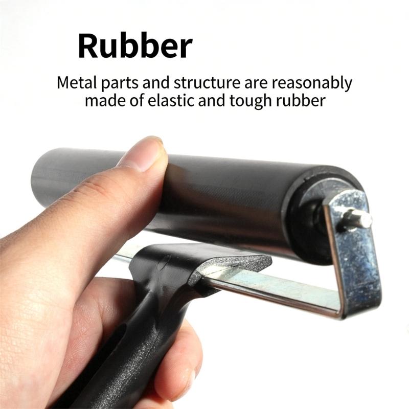 Multipurpose Art Roller Steel Frame Rubber Drawing Roller Tool for Artist Beginner Drawing Printing Creative Project