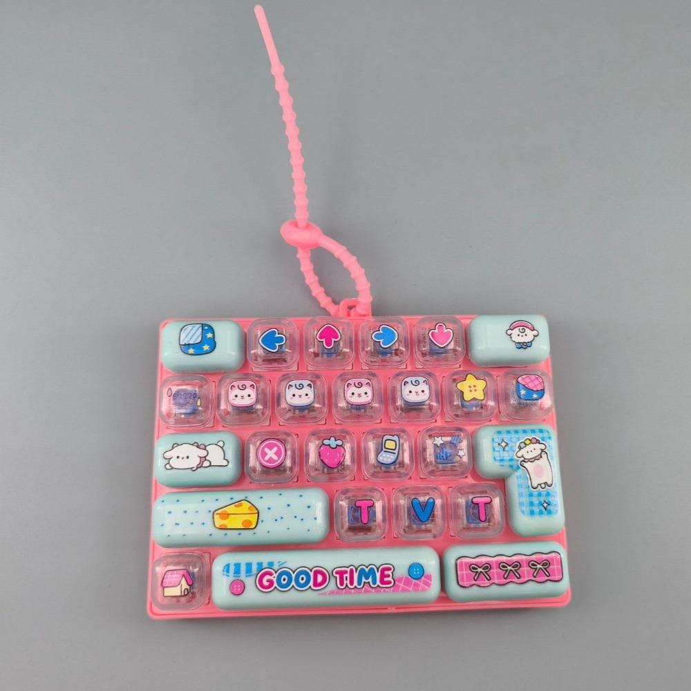 Mini Keyboard Mechanical Keyboard Pendant Simulation Keyboard Keycap Clicker Desk Ornament