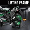 1/9 Scale Kawasaki Ninja ZX-10R Supermotor Alloy Metal Diecast Model Motorcycle Classic Ornaments Ornaments Outdoor Hobby Collection