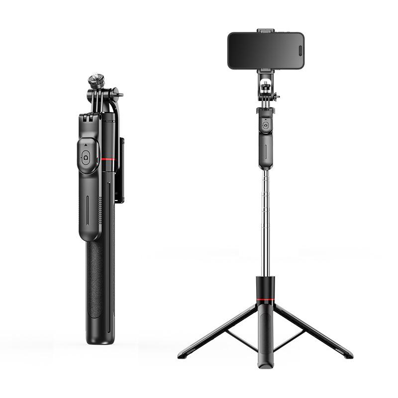 F16 Anti-Shake Extendable Selfie Stick with Bluetooth Remote & Tripod for Live Streaming
