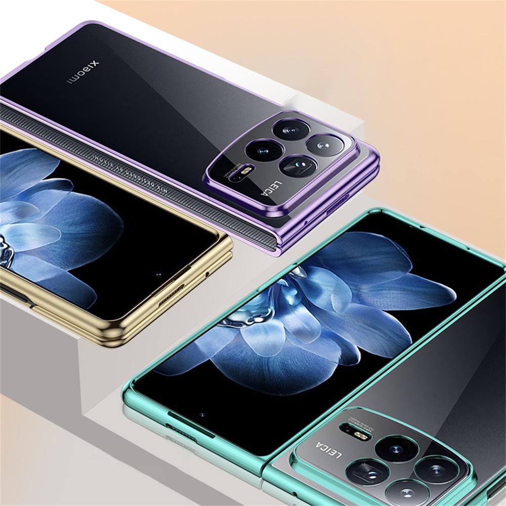 For Xiaomi Mix Fold 4 5G Case Electroplating Transparent PC Phone Cover