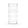 Hair Tool Organizer, Bathroom Storage Rack, SpaceSaving Cabinet Door Holder White