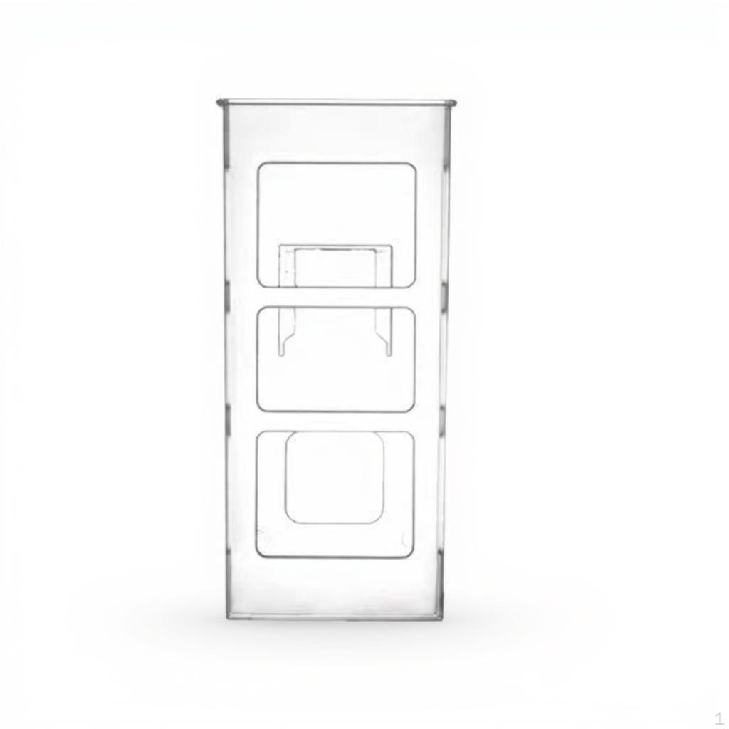 Hair Tool Organizer, Bathroom Storage Rack, SpaceSaving Cabinet Door Holder White