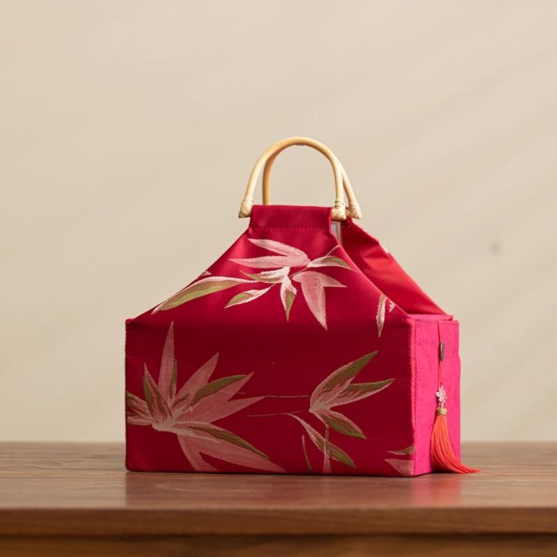 

Элегантная свадебная подарочная коробка Премиальная пустая подарочная коробка для китайского Нового года, чая, печенья, Фестиваля лодок-драконов - Роскошная праздничная упаковка