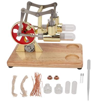 Stirling Engine Model Scientific Physical Model Golden Two Cylinder Balance Stirling Engine Model