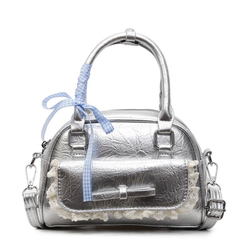 

Маленькая квадратная сумка женская сумочка новая универсальная сумка через плечо серебряный