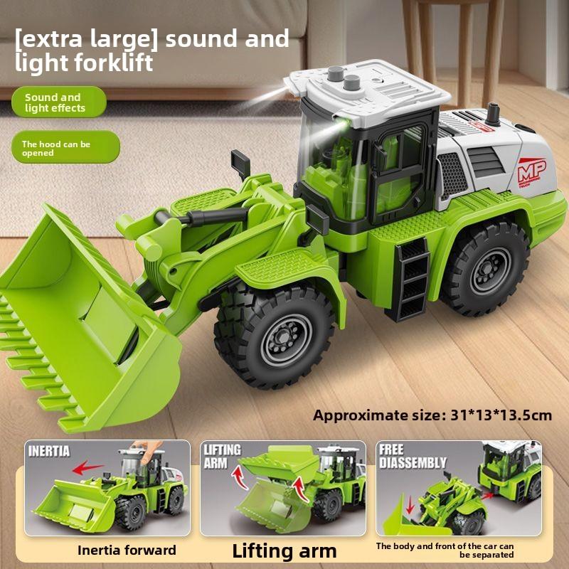 Large Bulldozer, Excavator, Construction Vehicle, Simulation Toy Car for Boys