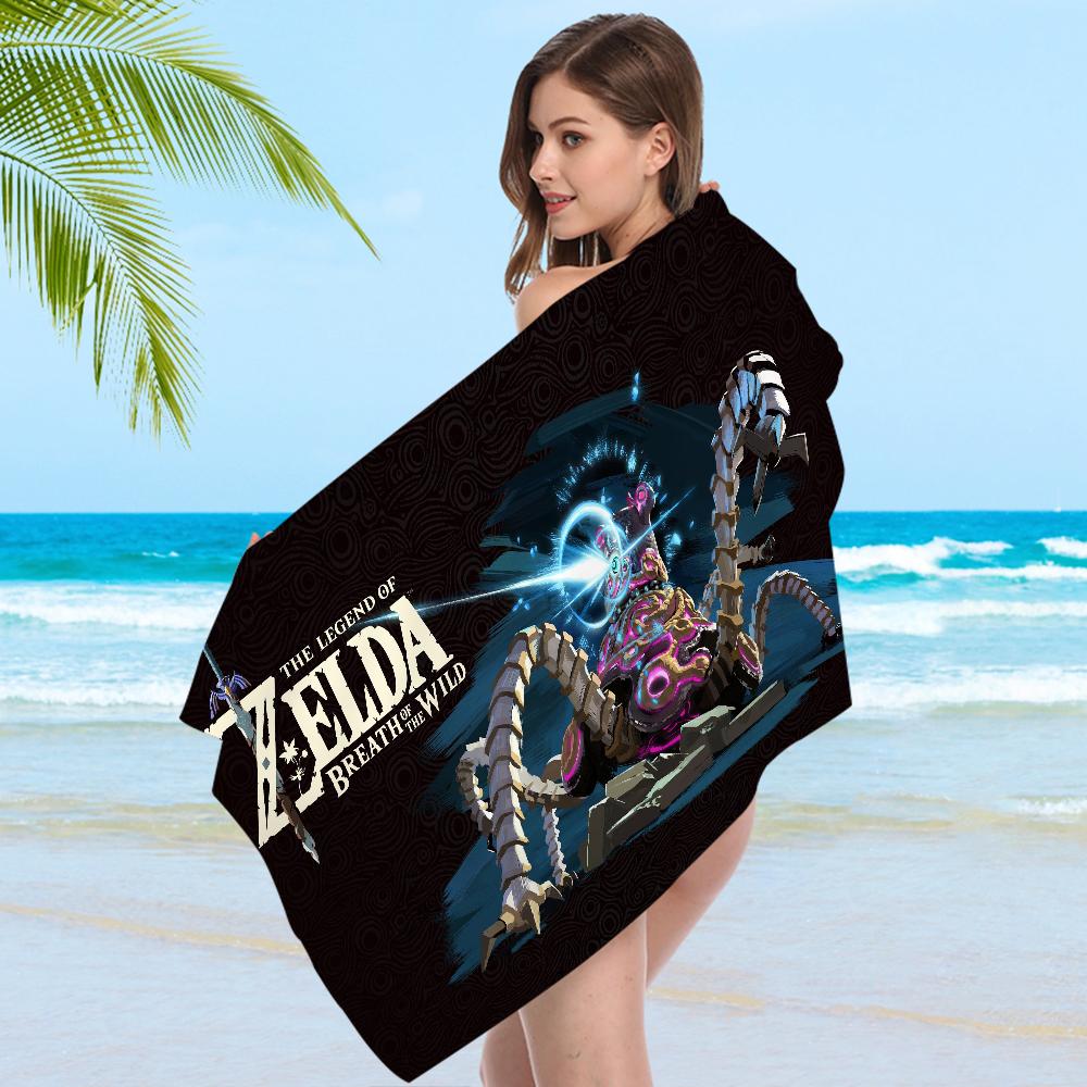 Legend Z-Zelda Game Bath Towel Microfiber Soft Water Absorbing Breathable For Girl Kids Decorative Cartoon Beach Towel