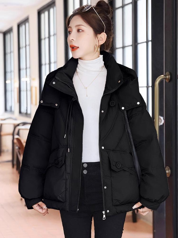 Women’s Short Hooded Windproof Thicken Warm Winter Jacket 4 Colors
