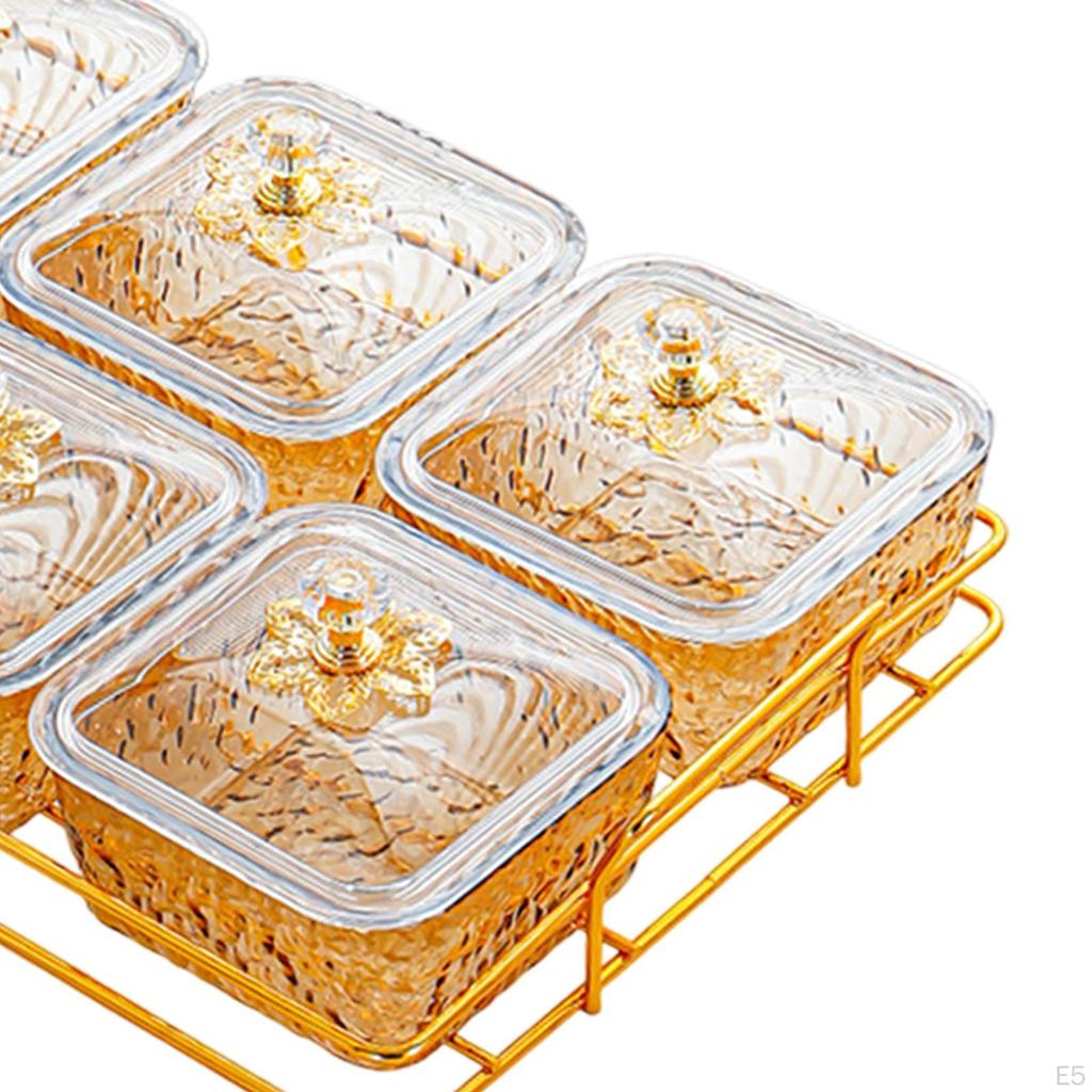 Candy Nut Serving Container,Divided Snack Bowls Multipurpose Decorative Dried Fruit Tray