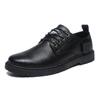 Spring Boys Work Lazy Shoes Men'S Business Casual Leather Shoes Men'S Black Leather Surface Men'S Breathable High-End Thick Sole