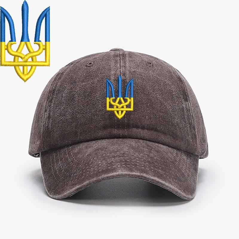 Embroidery Ukraine Trident Symbol Spetsnaz Special Forces Men Baseball Caps Brass Buckle Dad Caps Snapback Adjustable