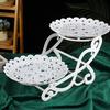 Cake Stand White Dessert Tray Snack Display Tray Bakeware Tabletop Display Stand for Candy Anniversary Banquet Tea Party