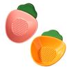 Ceramic Ginger Garlic Grater Dish Dipping Sauce Bowl 2-in-1 Mincer for Ginger Garlic Wasabi Dishwasher Safe Cute Carrot Shaped Sauce Dish for Sushi