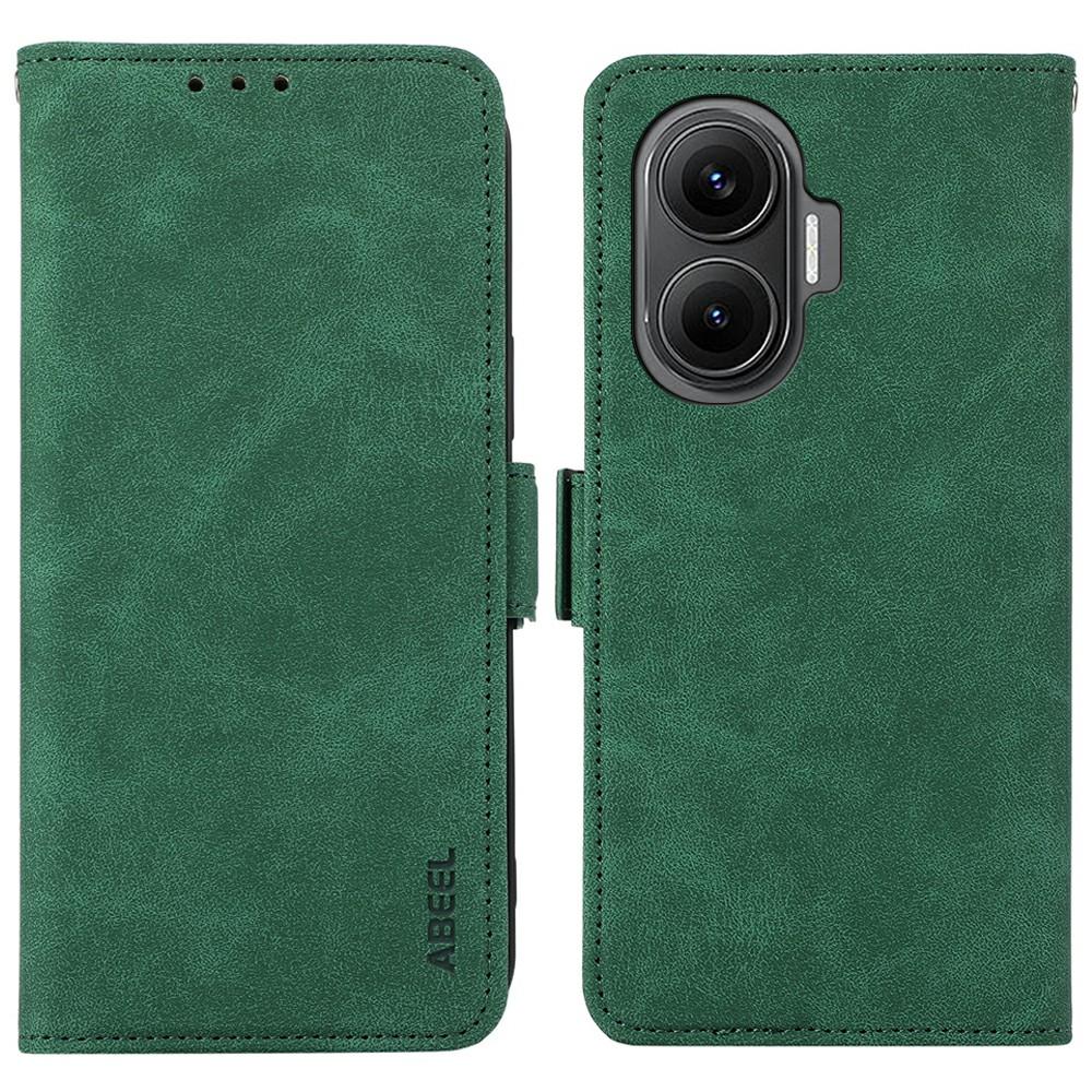 ABEEL For Xiaomi Redmi Turbo 4 Pro 5G/Poco F7 5G Case PU Leather Folio Stand View RFID Blocking Phone Cover