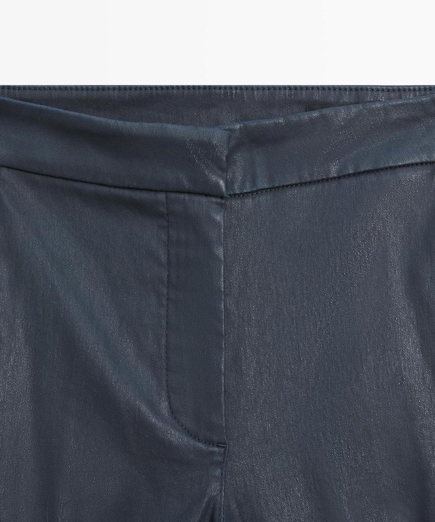 Masimodutti Waxed Flare Fit Pants