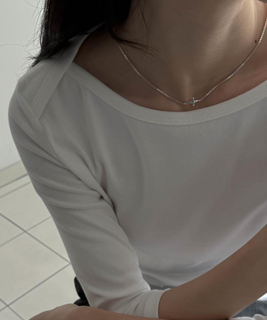 Baradu 925 Simple Cross Necklace