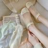 Female Summer Thin Style Pure Color All Kinds of Small Fresh Invisible Mesh Boneless Breathable Boat Socks
