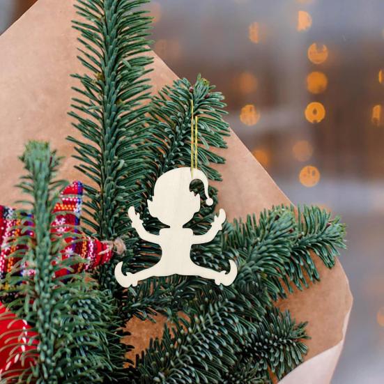 Gnome Footprint Template for Snow Spray Reusable Window Stencils Christmas Gnome Elf Hanging Decoration