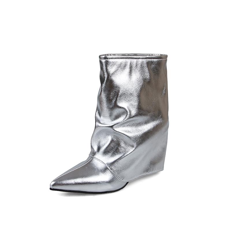 

Женские туфли на тонком каблуке Зимние Новые с острым носком и рукавом Противоскользящие Износостойкие Темпераментные Ботильоны 35