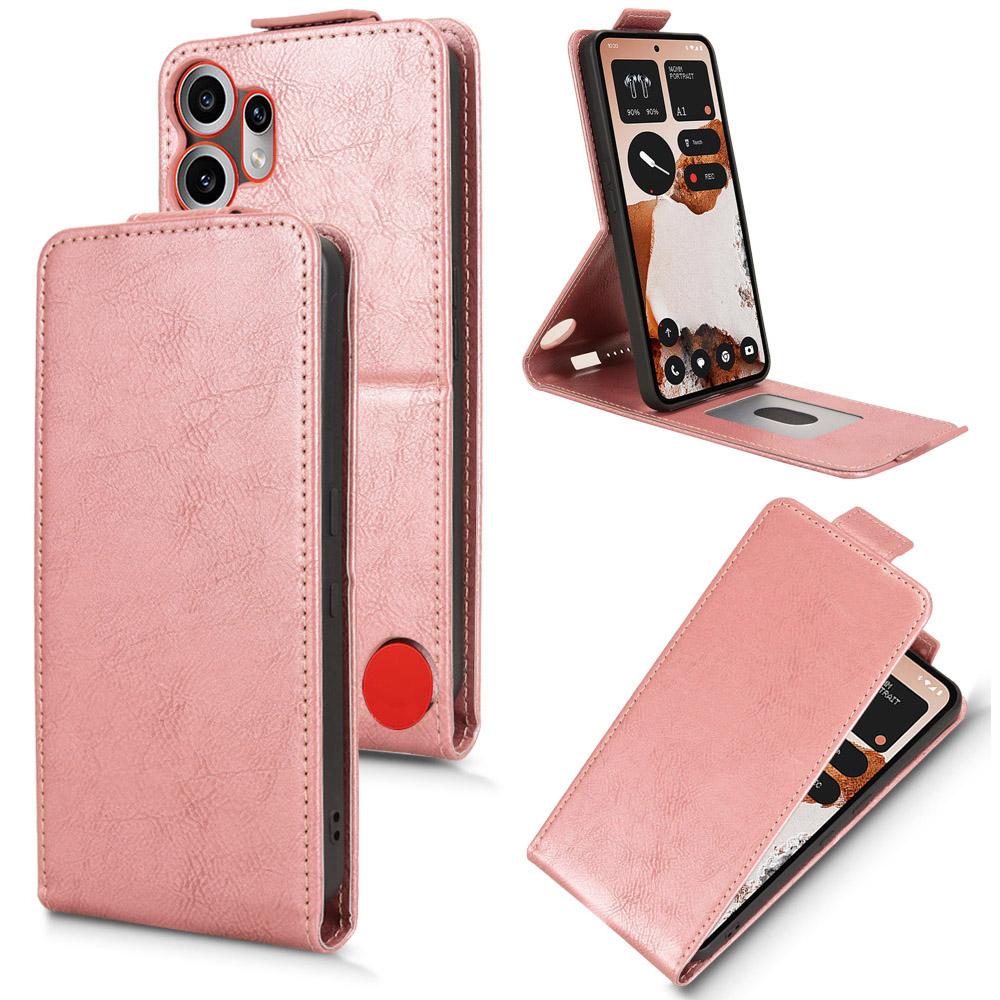 For Nothing CMF Phone 2 Pro Stand Case Magnetic Clasp Vertical Flip Leather Phone Cover with Card Holder