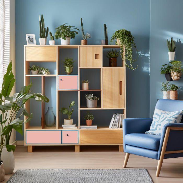 Peinture à la craie - pectro - rose antique - 750ml - brosse en bois incluse - finition mat