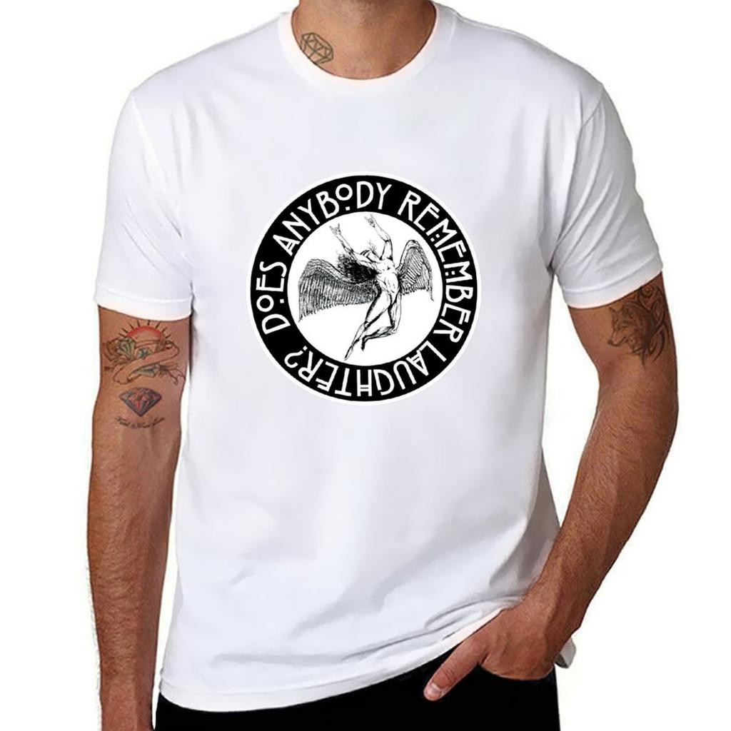 The Icarus Syndrome Laughter Black And White Tshirt Breathable Travel Tshirt