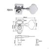 4 Pieces Bass Machine Heads Silver Music Hardware Silver-tonedToned