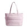 Puffer-Tragetasche Damen Umhängetasche mit Flaschenfächern Reise-Handtasche Gepolsterte Tragetasche für 15,6 Zoll Laptop Arbeit Fitnessstudio Pendeln